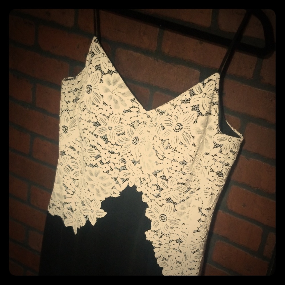 Ralph Lauren lace over lay Evening Dress